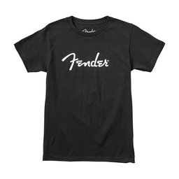 [9101000506] Fender Logo T-Shirt, Black, Large