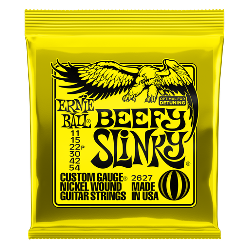 [P02627] Ernie Ball Beefy Slinky Nickel Wound Electric Guitar Strings - 11-54 Gauge