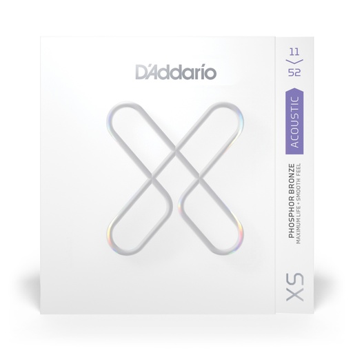 [XSAPB1152] D'Addario XS Coated Phosphor Bronze Strings, Custom Light, 11-52, XSAPB1152