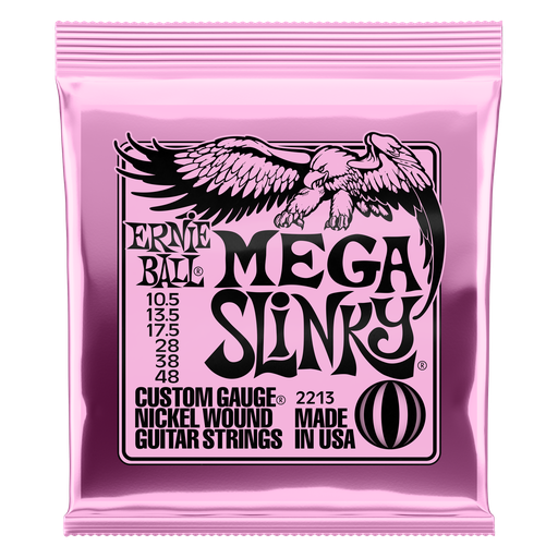 [P02213] Ernie Ball Mega Slinky Nickel Wound Electric Guitar Strings - 10.5-48 Gauge