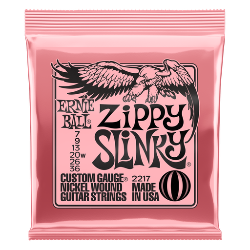 [P02217] Ernie Ball Zippy Slinky Nickel Wound Electric Guitar Strings - 7-36 Gauge