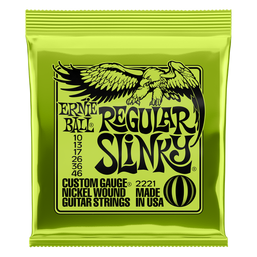 [P02221] Ernie Ball Regular Slinky Nickel Wound Electric Guitar Strings - 10-46 Gauge