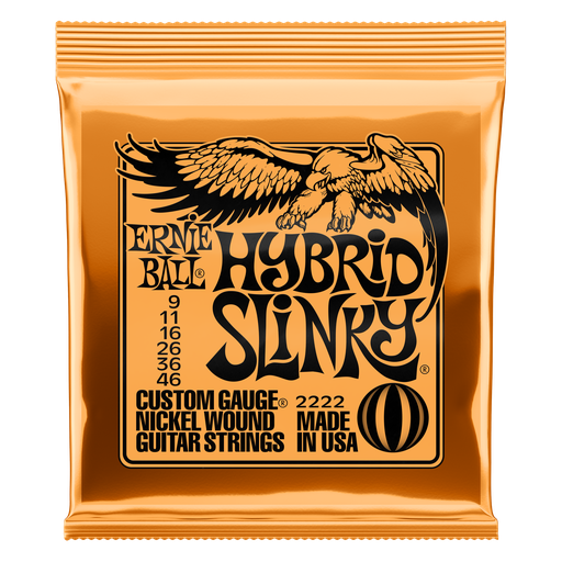 [P02222] Ernie Ball Hybrid Slinky Nickel Wound Electric Guitar Strings - 9-46 Gauge