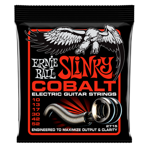 [P02715] Ernie Ball Skinny Top Heavy Bottom Slinky Cobalt Electric Guitar Strings - 10-52 Gauge