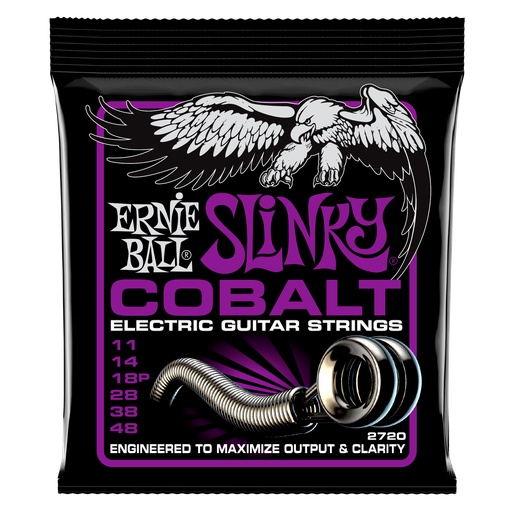 [P02720] Ernie Ball Power Slinky Cobalt Electric Guitar Strings - 11-48 Gauge