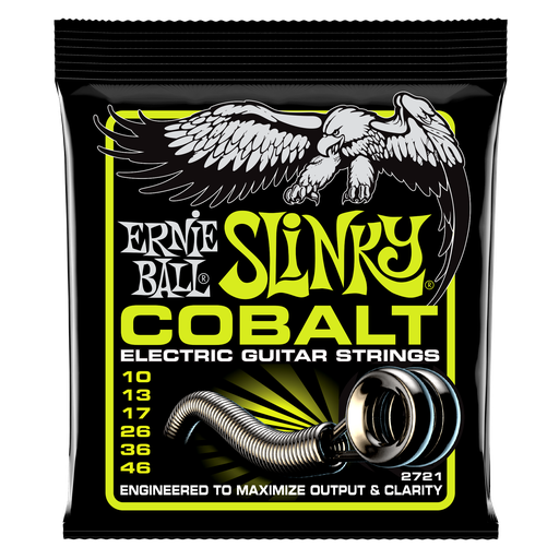 [P02721] Ernie Ball Regular Slinky Cobalt Electric Guitar Strings - 10-46 Gauge