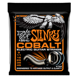 [P02722] Ernie Ball Hybrid Slinky Cobalt Electric Guitar Strings - 9-46 Gauge