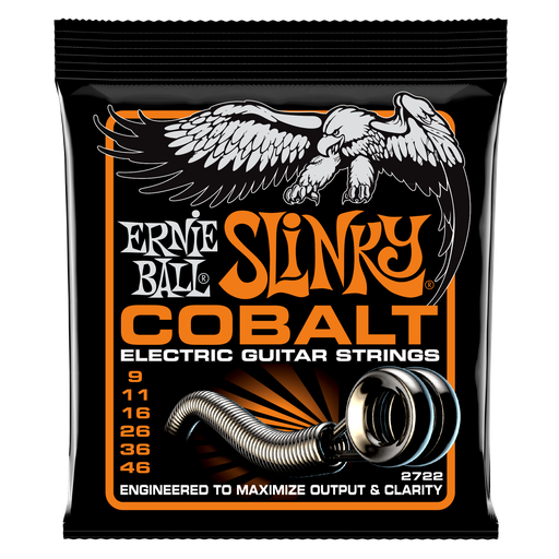 [P02722] Ernie Ball Hybrid Slinky Cobalt Electric Guitar Strings - 9-46 Gauge