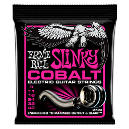 [P02723] Ernie Ball Super Slinky Cobalt Electric Guitar Strings - 9-42 Gauge