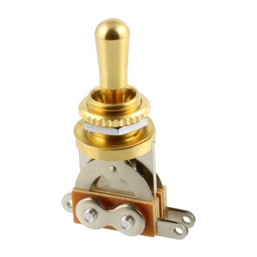 [EP-0066-002] Allparts EP-0066 Short Straight Toggle Switch, Gold