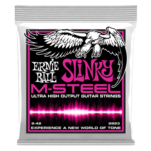 [P02923] Ernie Ball Super Slinky M-Steel Electric Guitar Strings - 9-42 Gauge