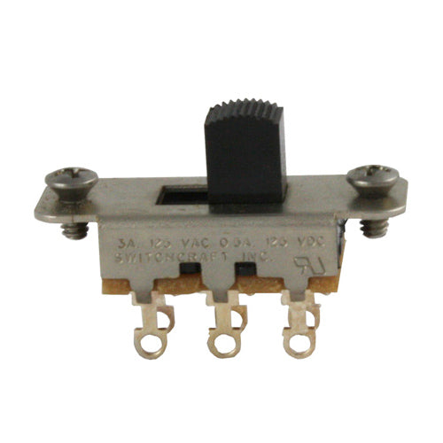 [EP-0260-023] Allparts EP-0260 Switchcraft® On-On Slide Switch for Jazzmaster® and Jaguar®, Black knob