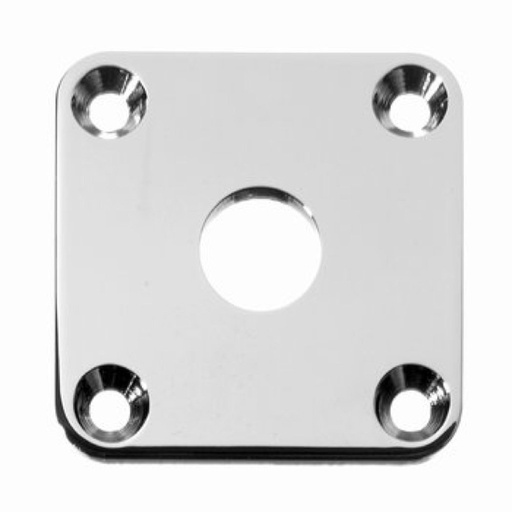 [AP-0633-001] Allparts AP-0633 Square Jackplate for Les Paul®, Nickel (metal)