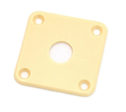 [AP-0633-028] Allparts AP-0633 Gotoh Square Jackplate for Les Paul®, Cream (plastic)