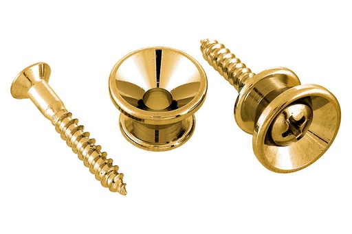 [AP-0670-002] Allparts AP-0670 Gotoh Strap Buttons, Gold