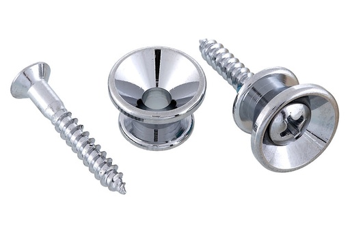 [AP-0670-010] Allparts AP-0670 Gotoh Strap Buttons, Chrome