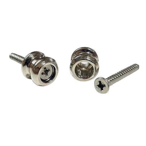 [AP-0682-001] Allparts AP-0682 Economy Strap Buttons, Nickel