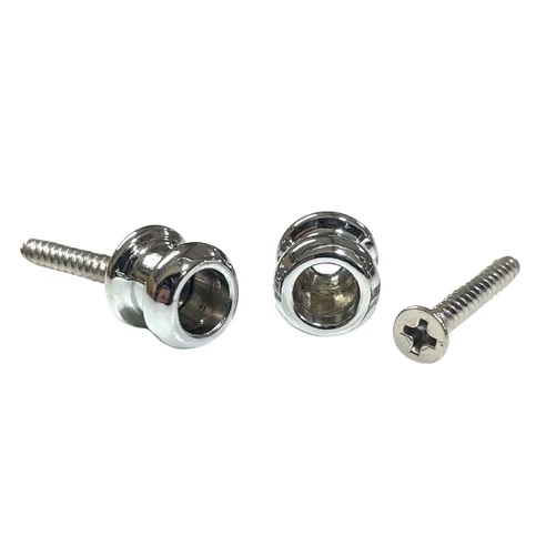 [AP-0682-010] Allparts AP-0682 Economy Strap Buttons, Chrome