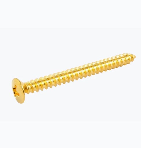 [GS-0005-002] Allparts GS-0005 Neckplate Screws, Gold, Pack of 4
