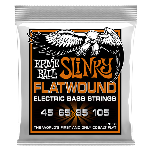 [P02813] Ernie Ball Hybrid Slinky Flatwound Electric Bass Strings - 45-105 Gauge
