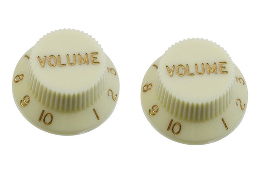 [PK-0154-024] Allparts PK-0154 Set of 2 Plastic Volume Knobs for Stratocaster®, Mint Green
