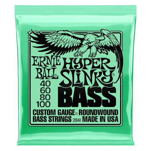 [P02841] Ernie Ball Hyper Slinky Bass Nickel Wound Electric Bass Strings 40 - 100 Gauge