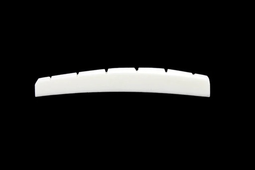 [BN-0206-000] Allparts BN-0206 Radiused Slotted Bone Nut for Fender® Guitars, Bleached
