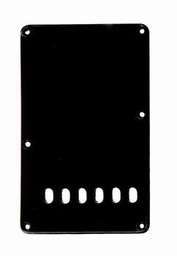 [PG-0556-033] Allparts PG-0556 Tremolo Spring Cover Backplate, Black 3-ply (B/W/B) .090