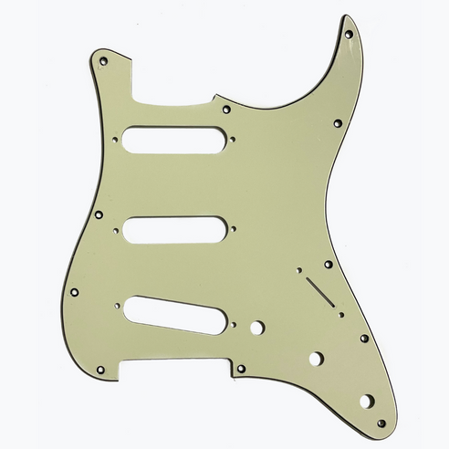 [PG-0552-024] Allparts PG-0552 11-hole Pickguard for Stratocaster®, Mint Green 3-ply (MG/B/MG) .090