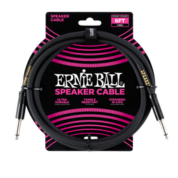 [P06072] Ernie Ball 6' Straight / Straight Speaker Cable  