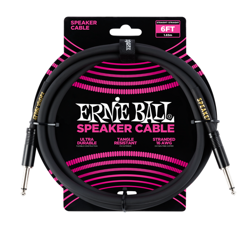 [P06072] Ernie Ball 6' Straight / Straight Speaker Cable  