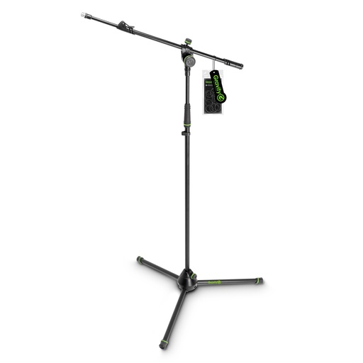 [GR-GMS4322B] Gravity Microphone Stand With Folding Tripod Base And 2-Point Adjustment Telescoping Boom