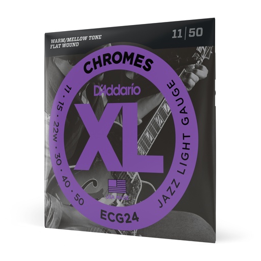 [ECG24] D'Addario 11-50 Jazz Light, XL Chromes Electric Guitar Strings