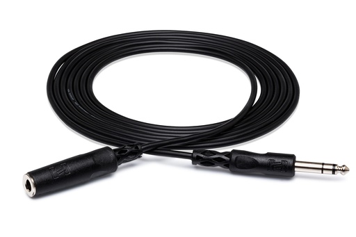 [HPE-325] Hosa HPE-325 Headphone Extension Cable, 1/4 in TRS to 1/4 in TRS, 25 ft