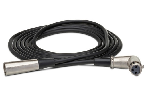 [XFF-110] Hosa XFF-110 Balanced Interconnect, Right-angle XLR3F to XLR3M, 10 ft