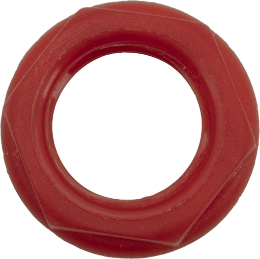 [S-H9NT-R] Cliff Hex Nut for Mounting 1/4" Jacks, Red