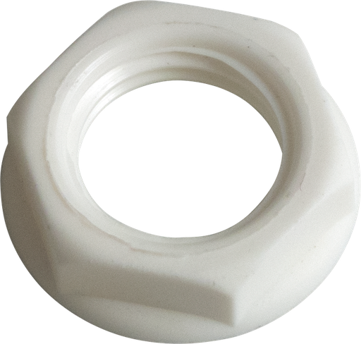 [S-H9NT-W] Cliff Hex Nut for Mounting 1/4" Jacks, White