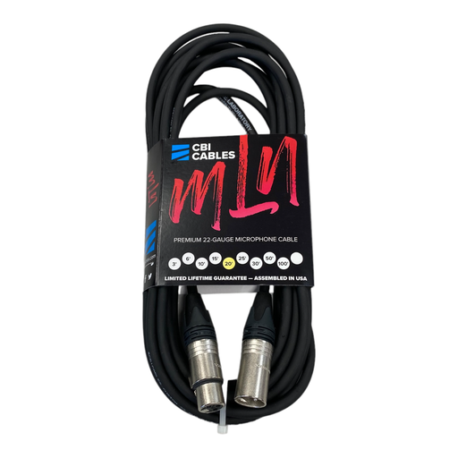 [P-MLN-20] CBI MLN Performer Microphone Cable, 20 Feet