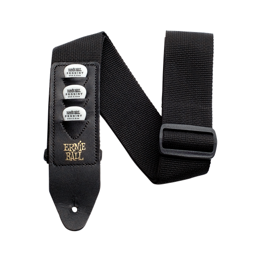 [P04039] Ernie Ball Black Polypro Pickholder Strap