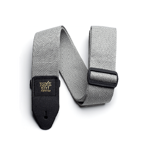 [P04046] Ernie Ball Gray Polypro Guitar Strap  