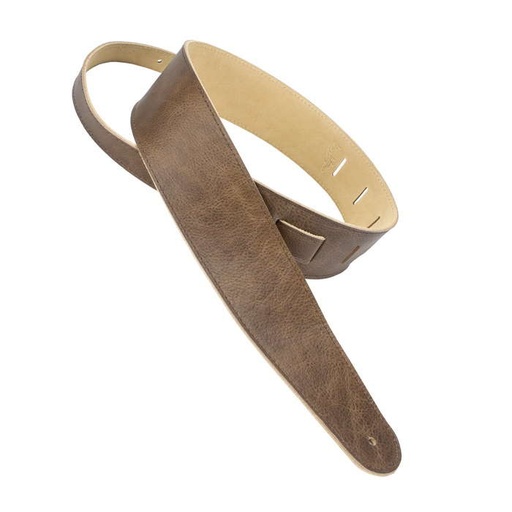 [HCAP25-BBR] Henry Heller 2.5" Capri Leather Strap, Burnished Brown