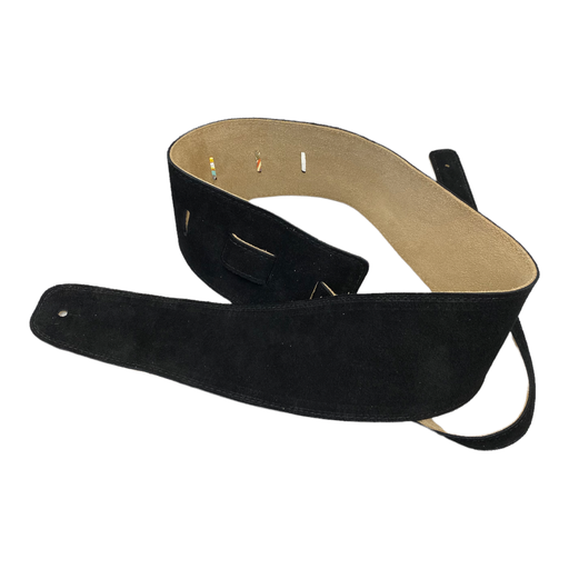 [HBS35-BLK] Henry Heller 3.5" Capri Suede Strap, Black