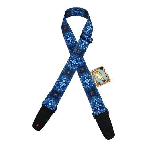 [HSUB2-69] Henry Heller 2" Artist Series Strap, Kaleidoscope Blue