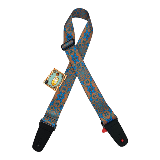 [HSUB2-68] Henry Heller 2" Artist Series Strap, Kaleidoscope Blue/Orange