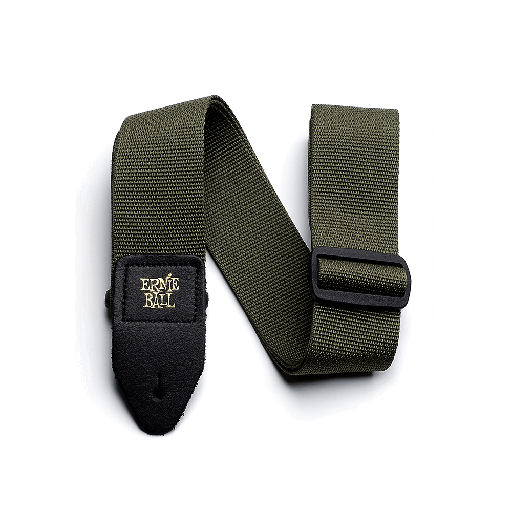 [P04048] Ernie Ball Olive Polypro Guitar Strap  