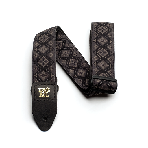[P04093] Ernie Ball Regal Black Jacquard Guitar Strap  