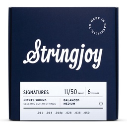 [SJ-BAL11] Stringjoy Signatures Balanced Medium Gauge (11-50) Nickel Wound Electric Guitar Strings