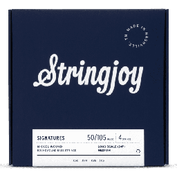 [SJ-BA50105LS] Stringjoy Medium Gauge (50-105) 4 String Long Scale Nickel Wound Bass Guitar Strings
