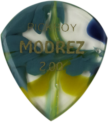 [PBMDZCLP200] Pickboy Modrez Pick, Clear, 2.00mm, 1 pick