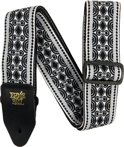 [P05319] Ernie Ball Beatnik Black Jacquard Strap